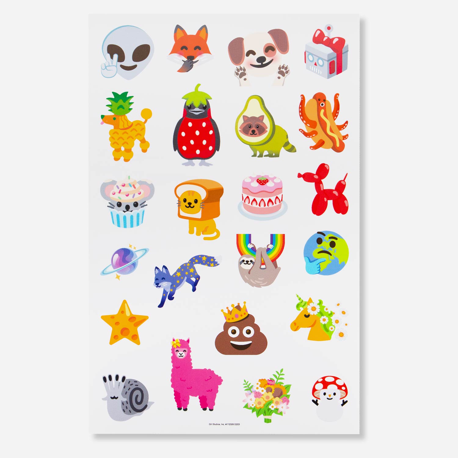 Kids Character Sticker Sheet