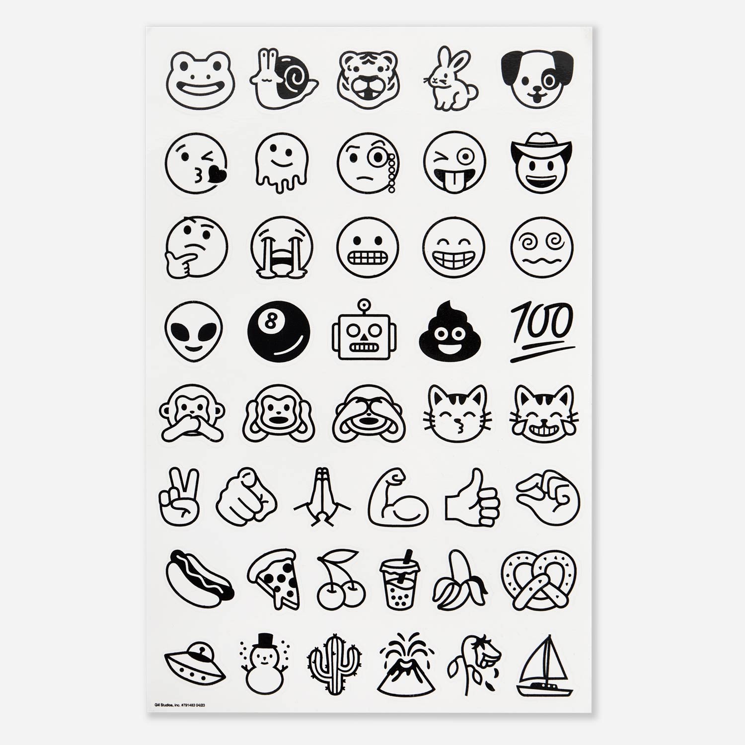 Noto Emoji Sticker Sheet