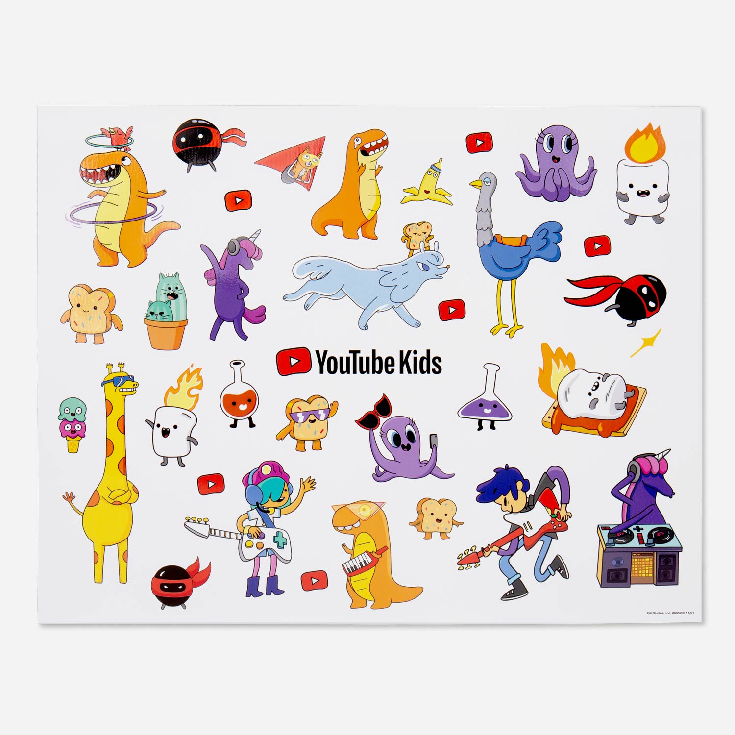 Kids Character Sticker Sheet