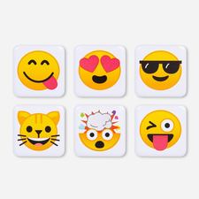 Emoji Magnets Pack of 96 Assorted Magnet Set Removable 