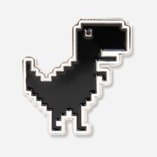 Chrome Dino Enamel Pin