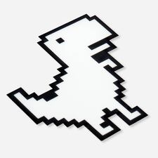 google chrome dino game (9) Sticker for Sale by cyphyurrr