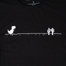 Solitário t-rex balde chapéu chapéu de sol stan cactus dinossauro sem  internet google chrome t rex jogo google dino correr solitário t rex  brimless - AliExpress